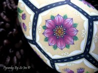 Victorian Garden Ukrainian Easter Egg Pysanky By So Jeo : pysanky pysanka ukrainian easter egg batik art sojeo florals flowers birds stars trees vines blooms buds bluebird owl art sojeo so jeo eggshell egg shell blown decoration ivy garden rainbow rosie posy nightshad victorian trees etched brown chicken eggs turkey